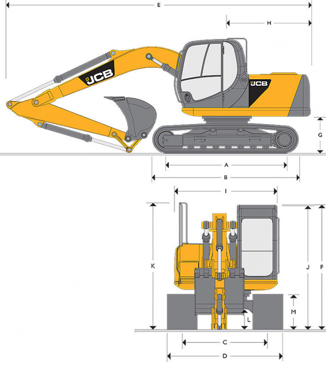 Экскаватор jcb схема
