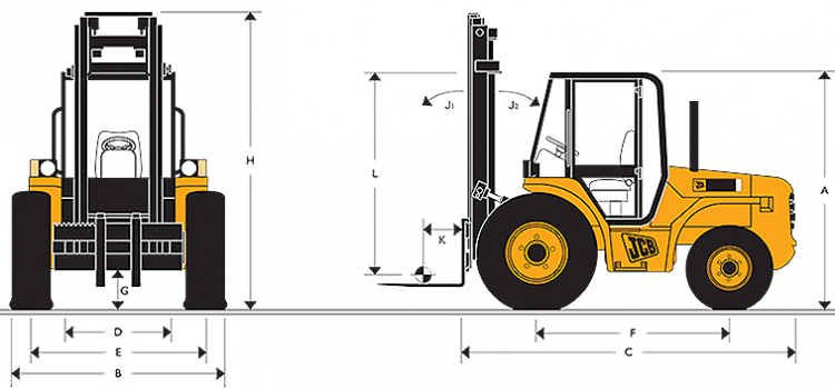 2 6 Tonne Jcb 926 Forklift At Headland Plant